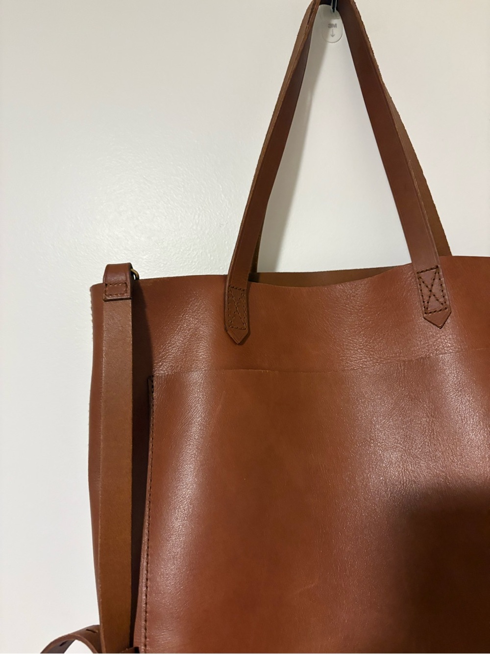 Madewell The Zip-Top Medium Transport Tote in English Saddle - Picture 3 of 7